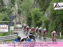 Giro d'Italia 2021 - Passaggio da Anversa degli Abruzzi - Tappa 9