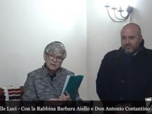 La Rabbina Barbara Aiello e Don Antonio Costantino - Celebrazione Hanukah a Serrastretta (Cz) 28/12/2019