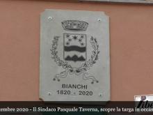 Scopertura della targa - Celebrazione del Bicentenario della fondazione del Comune di Bianchi (Cs)