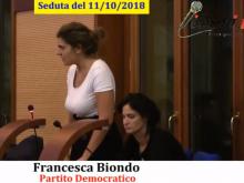 Francesca Biondo - PD - Seduta del Consiglio Municipale Roma VII dell'11/10/2018. Parte 2 di 2