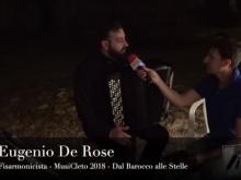Intervista a Eugenio De Rose, fisarmonicista - MusiCleto 2018, Cleto (Cs).