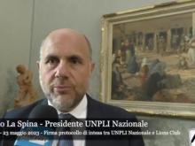 Antonio La Spina - Firma Protocollo d’intesa tra Unpli Nazionale e Lions Club