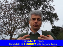 "+Europa + libertà" Davide Tutino candidato + Europa alla Regione Lazio