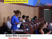 Anna Rita lazazzera (M5S) - Seduta del Consiglio Municipale Roma VII del 30/07/2019
