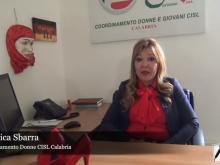 Nausica Sbarra - Coordinamento donne CISL Calabria.Giornata internaz. contro la violenza sulle donne 2018. Coord. Donne e Giovani CISL - Nausica Sbarra