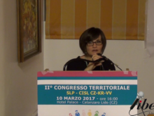 Intervento di Bruna Brevaglieri. II° Congresso Territoriale SLP - CISL CZ-KR-VV