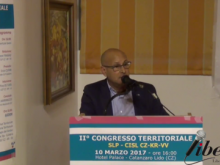 Intervento di Cataldo Pinacchio. II° Congresso Territoriale SLP - CISL CZ-KR-VV