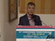 Intervento di Luigi Russo. II° Congresso Territoriale SLP - CISL CZ-KR-VV